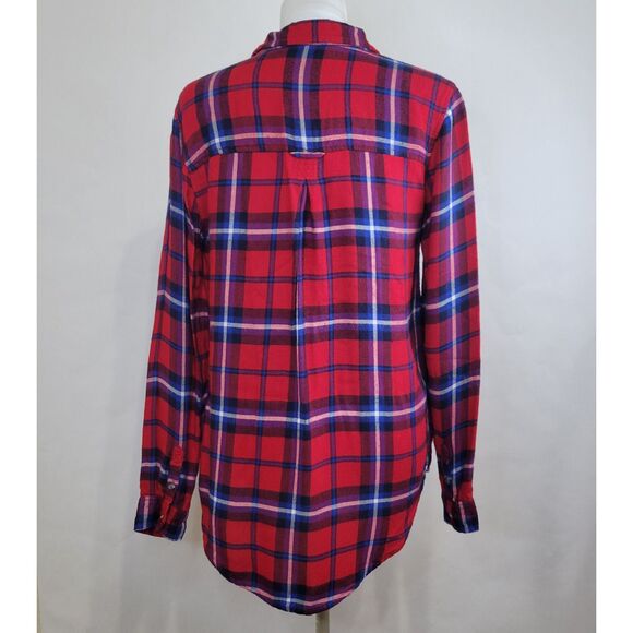 American Eagle Outfitters Ahh-mazingly Soft boyfriend fit plaid shirt size small - Picture 2 of 7